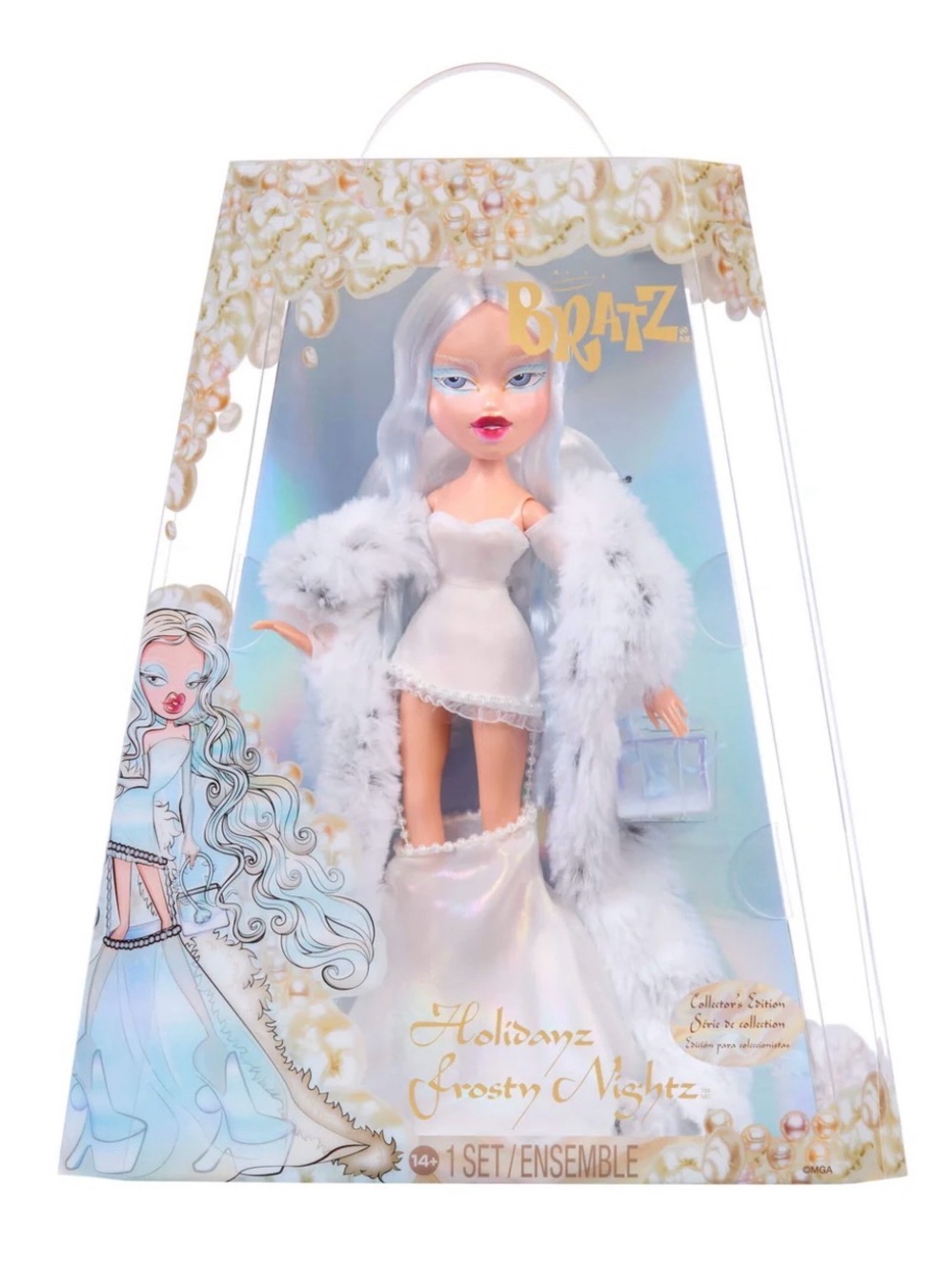 NIB Bratz Holidayz Frosty Nightz Cloe Collector Edition Fashion Doll #024